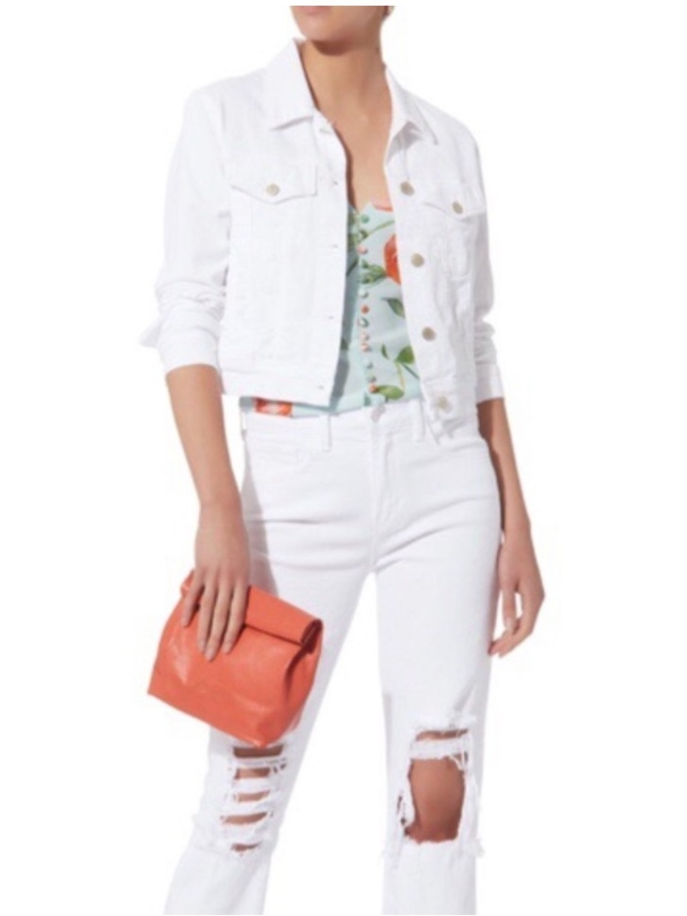 J Brand Harlow shrunken denim jean jacket